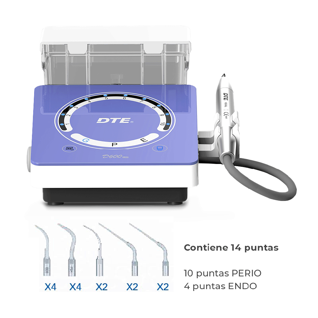 Ultra Cavitador ultrasónico D600, con luz LED, Perio Endo . DTE WOODPECKER