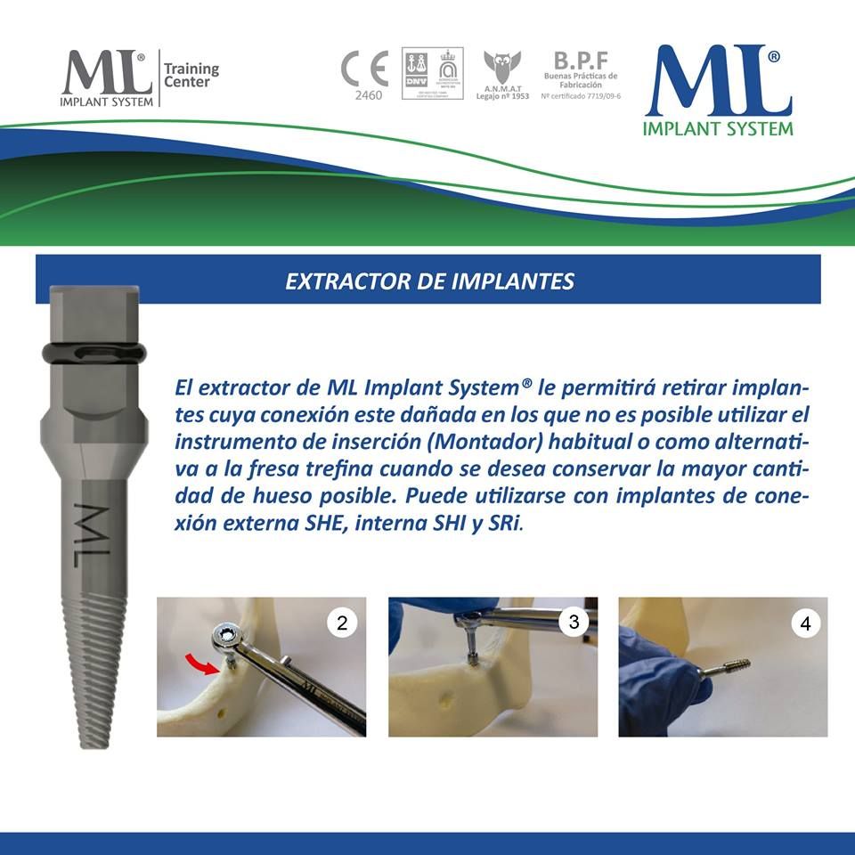 EXTRACTOR DE IMPLANTES. ML