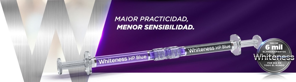 Blanqueamiento, Whiteness HP Blue 35% - kit 6 jerg 1,2g + barrera gin. de uso consultorio . FGM