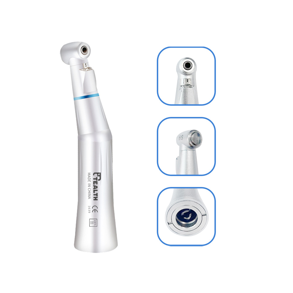 Contra ángulo LED, Irrigación interna, push button, 1020L-M4 (CIL-01C). TEALTH