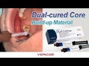 Cemento Dual Core automix, 2 jeringas x 9g c/u. VERICOM