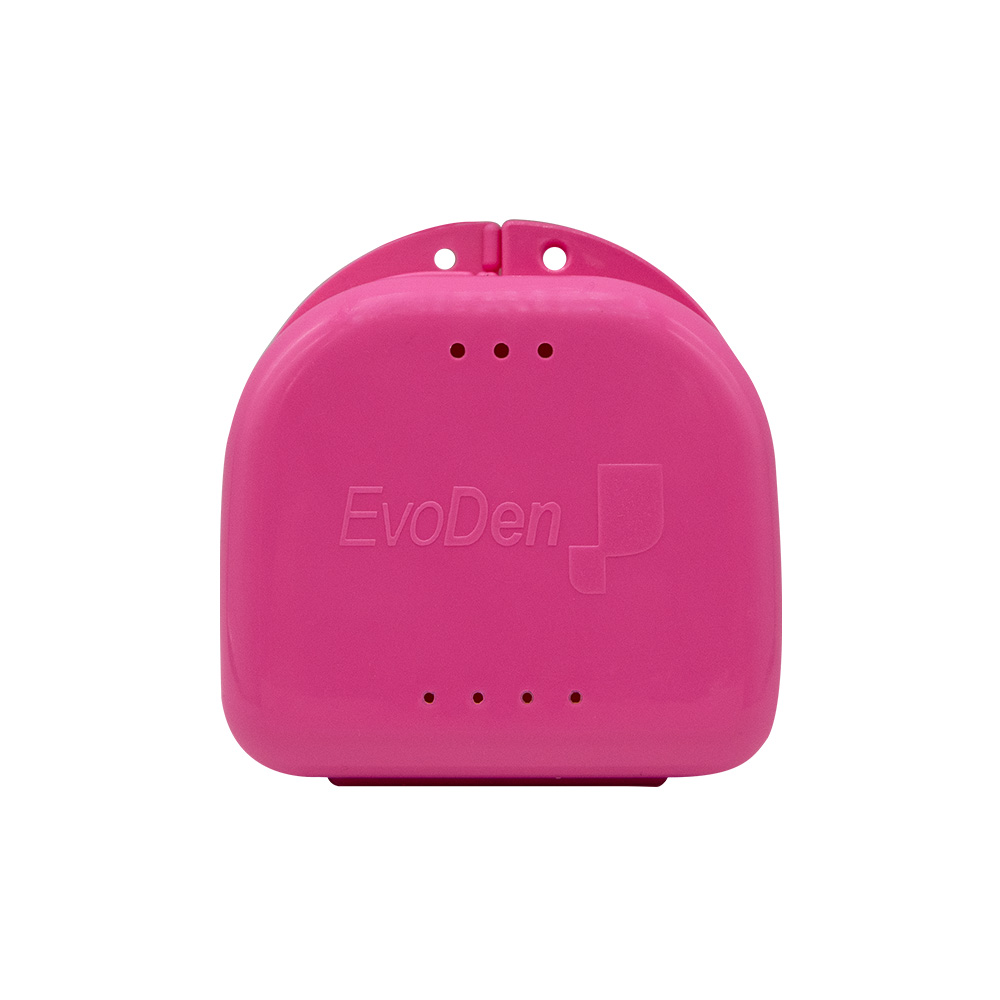 Caja para placas/ortodoncia/dentadura con ventilación. EVODEN