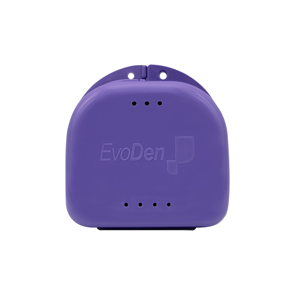 Caja para placas/ortodoncia/dentadura con ventilación. EVODEN