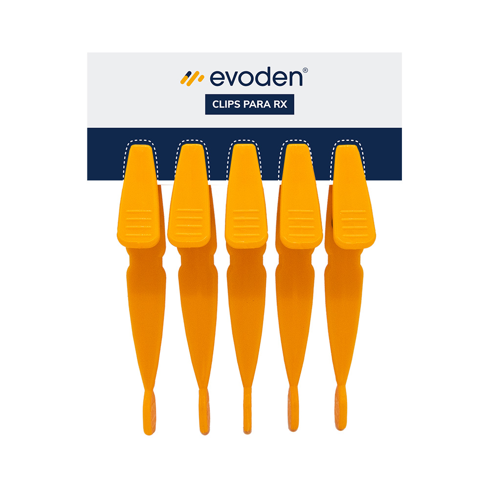 Clips para placas RX, blister x 5u. EVODEN