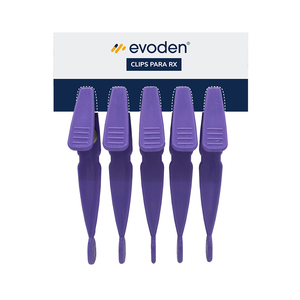 Clips para placas RX, blister x 5u. EVODEN