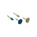 Kit de gomas de pulido para CA, 2u x Twist (fino y medio) + 2u x Oclusal (fino y medio). COTISEN