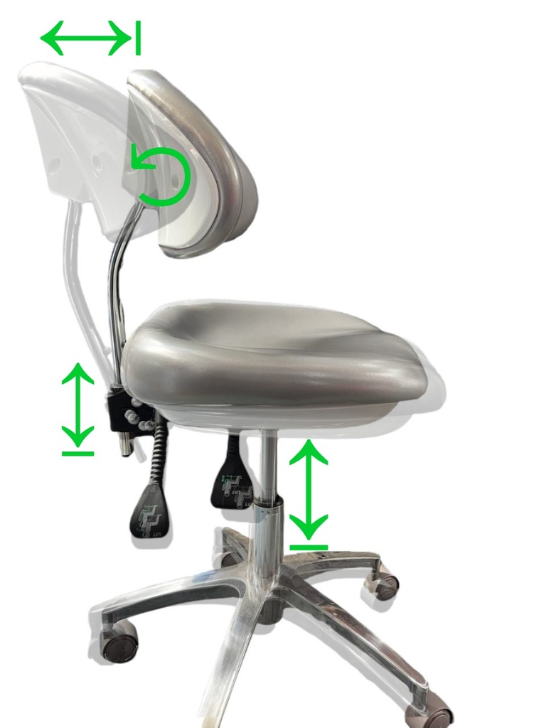 Banqueta Premium de Eco-cuero Soft bordado. CINGOL