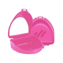 Caja con ESPEJO para placas/ortodoncia/dentadura, caja x 14u de colores surtidos. EVODEN