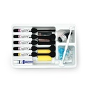 Kit Composite DenFil N, Resina Nanohíbrida fotocurable, (5 Jeringas de 4g + Adhesivo BC Plus + Grabador + Accesorios). VERICOM