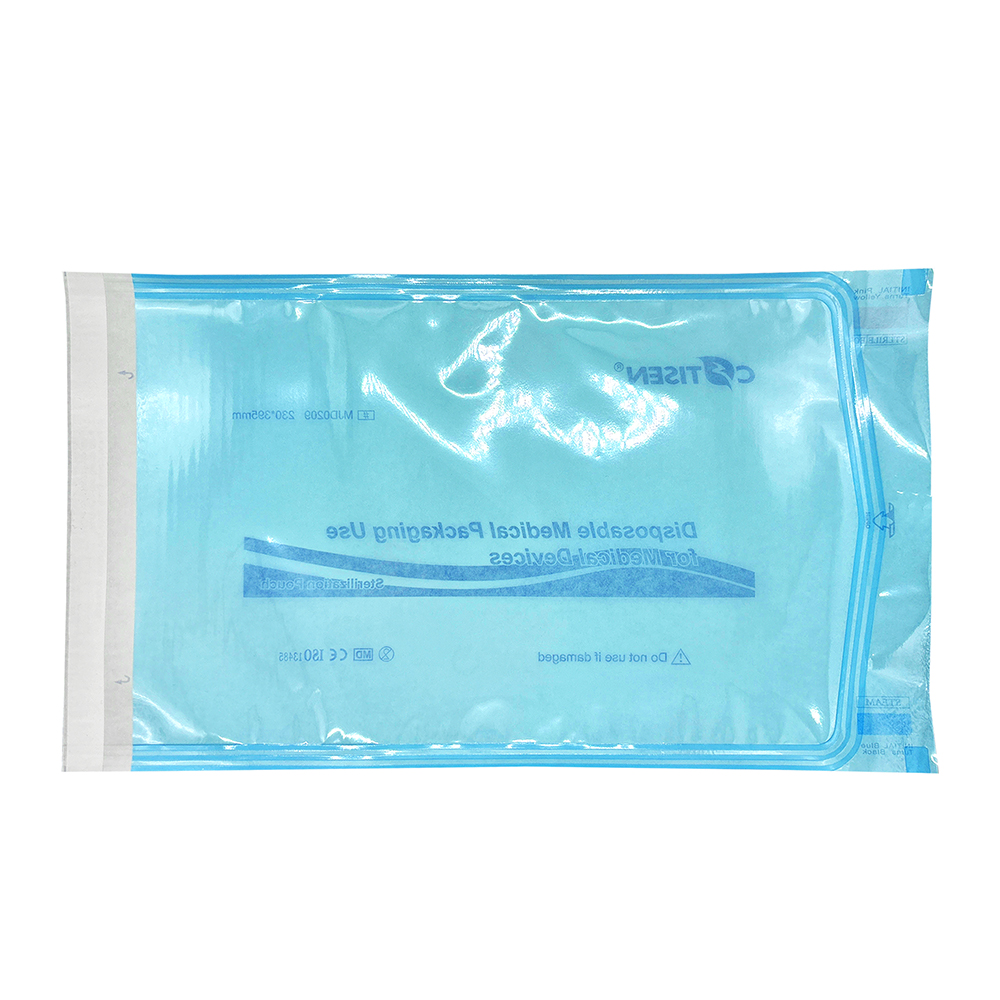 Pouch para esterilización 23cm x 39.5cm, cierre autoadhesivo. COTISEN