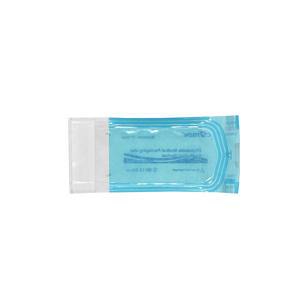 Pouch para esterilización 5.7cm x 13cm, cierre autoadhesivo. COTISEN