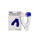 Papel de Articular Hanel, herradura Rojo/Azul de 80μm x 12 hojas. Coltene
