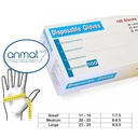 Guantes LP, caja x 100u. MEDICAL LATEX