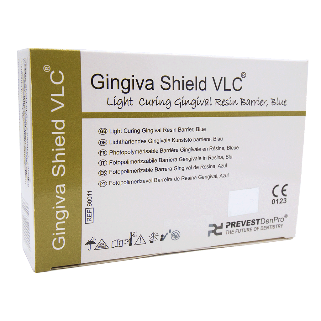 Barrera gingival GINGIVA SHIELD VLC. 4 jer. x 1.2g + 4 puntas. PREVEST