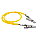 [C001656] Cadena para babero de silicona, ganchos metálicos. EVODEN (Amarillo)