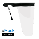[C002807] eMask -Full Pack- Máscaras para protección facial y ocular. EVODEN (Blanco)