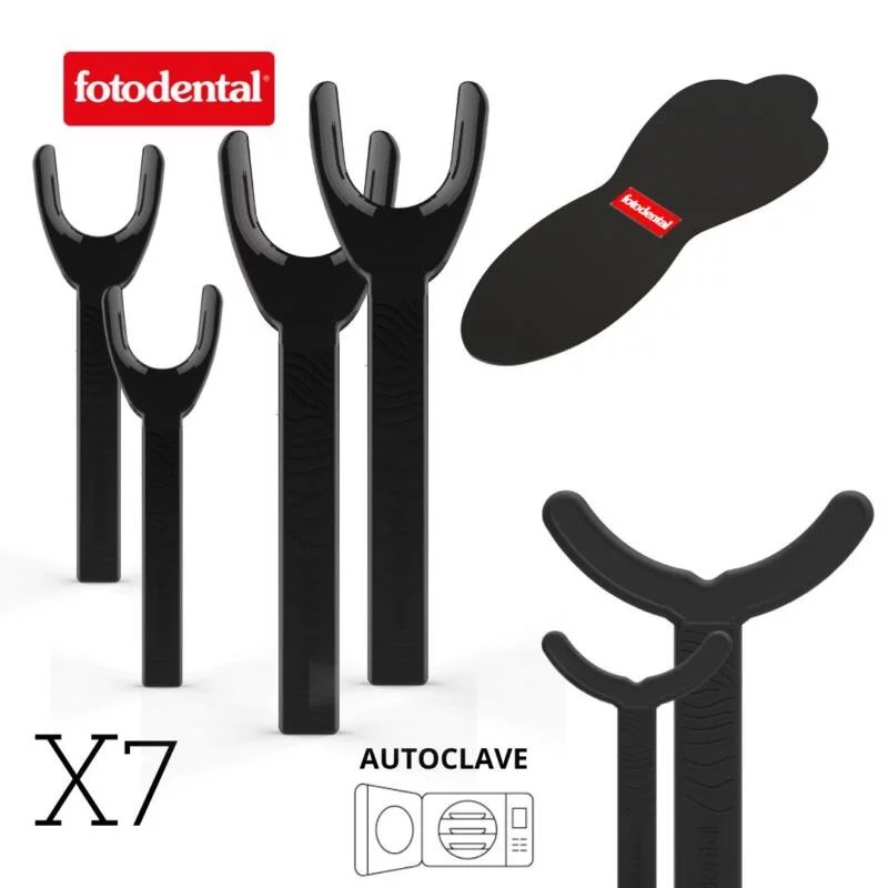 Kit basico x 7 piezas autoclavable, para fotos dentales. FOTODENTAL