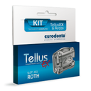 Bracket metálico autoligado Tellus Ex, KIT Roth c/hooks (20u + 8 tubos + 12 arcos con stop). EURODONTO
