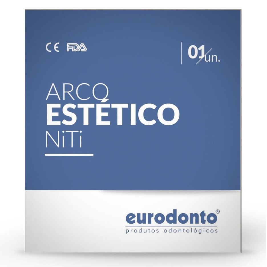 Arcos NITI estéticos blancos Redondos, blister x 1u. EURODONTO