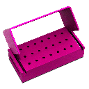 [C009650] Fresero Metalico Rosa para Fresa 24 posiciones. MICRODONT