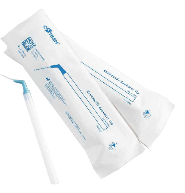 Suctor tipo cánula para endodoncia, plásticas, en pouch individual. COTISEN