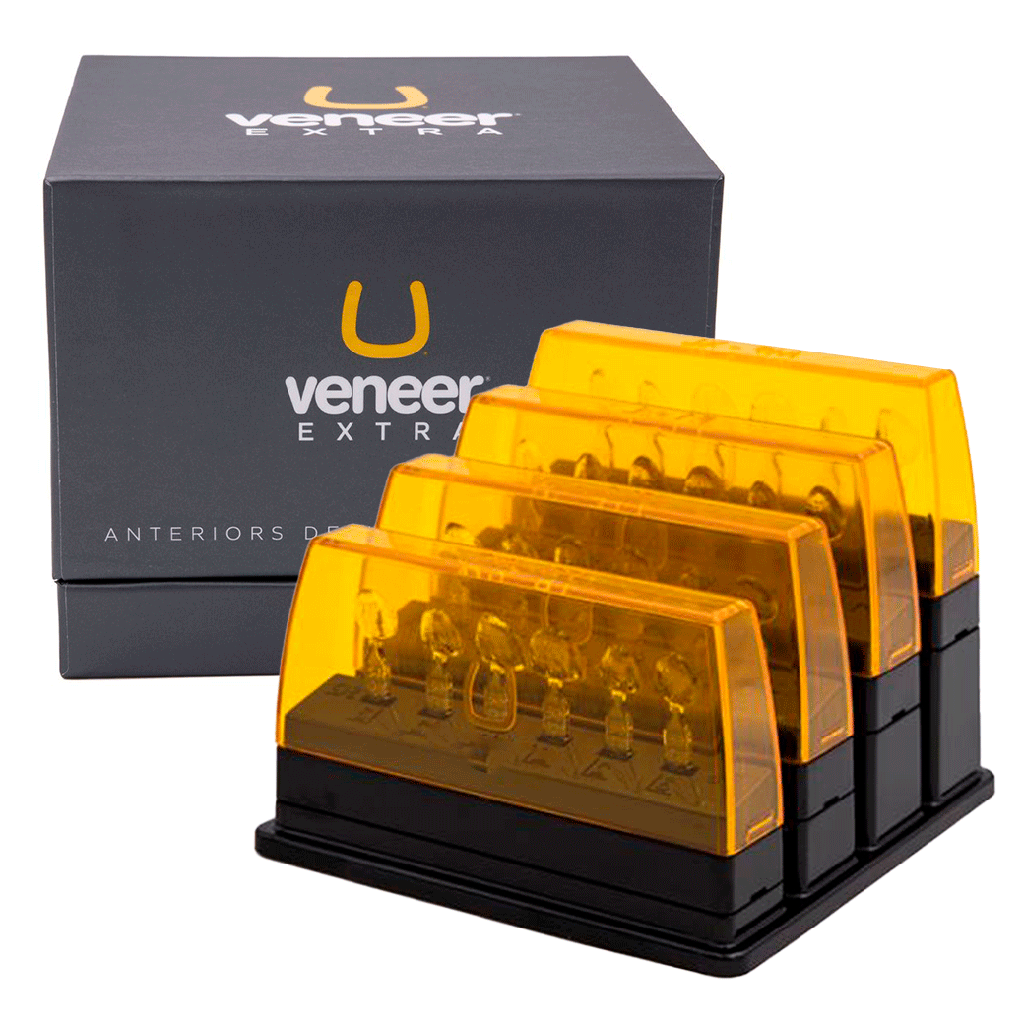 Sistema de plantillas para carillas de composite UVKEV1. KIT x 24 Moldes, Uveneer Extra. ULTRADENT