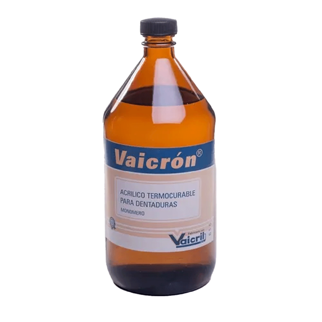 Acrílico líquido de termocurado (monómero) x 500 ml. VAICRON