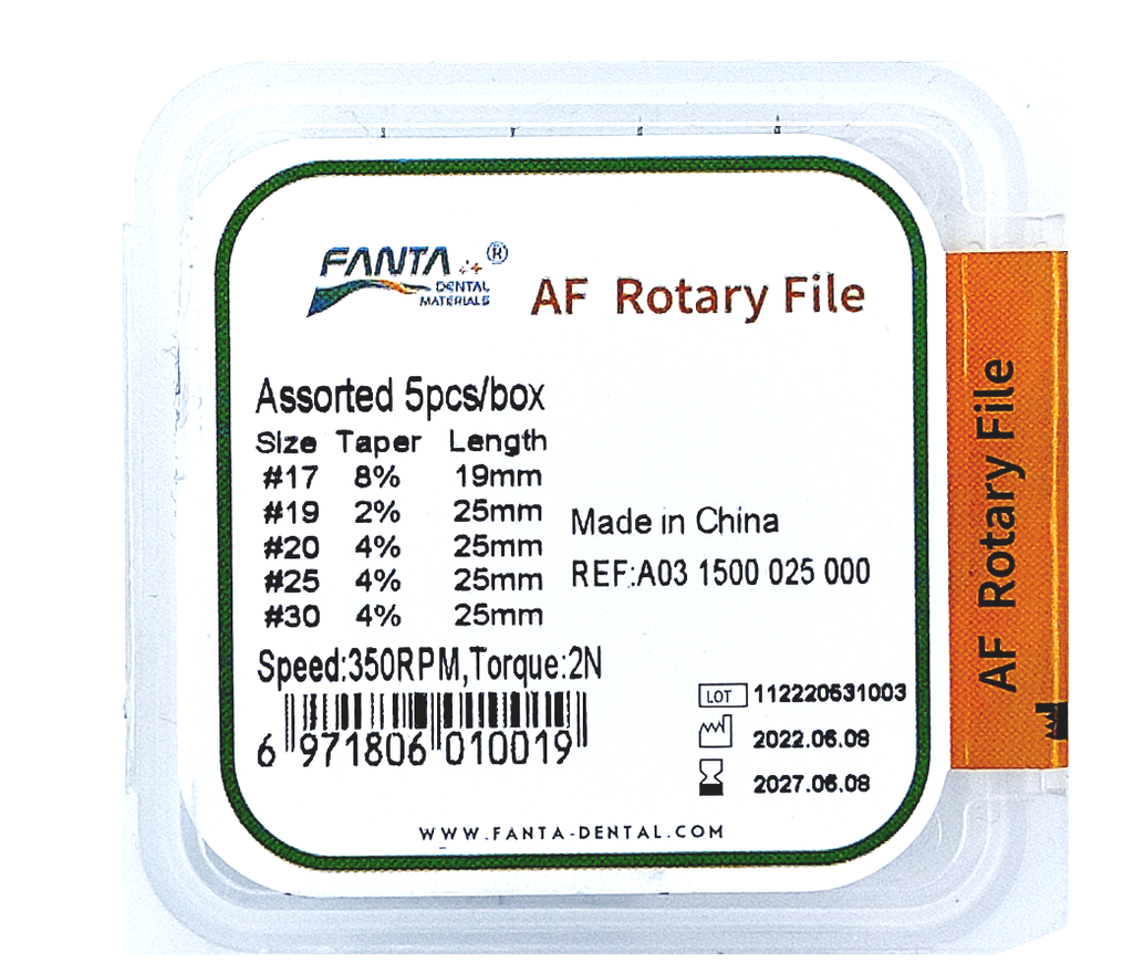 Lima AF Rotary 4% surtido 25mm 17/12-20/4-25/4-25/6. FANTA