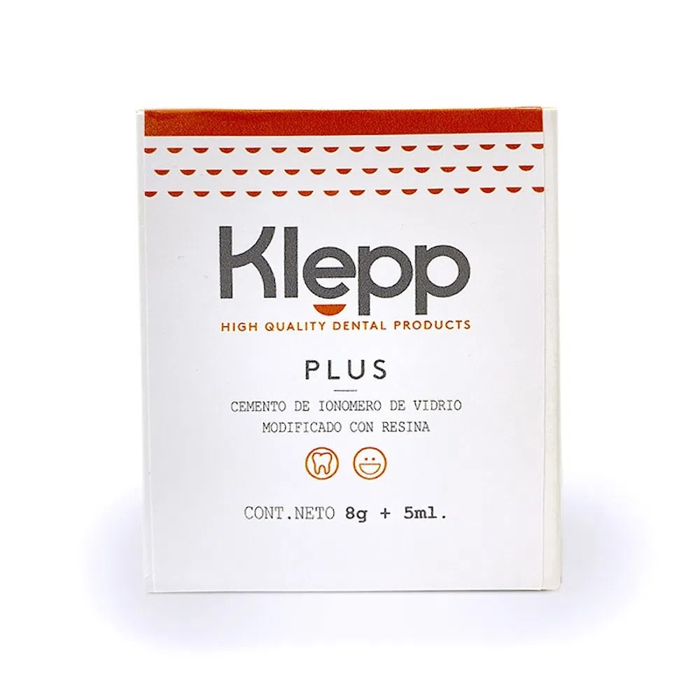 Ionómero de vitrio, tipo 1 PLUS, cementación,  8g + 5ml. KLEPP