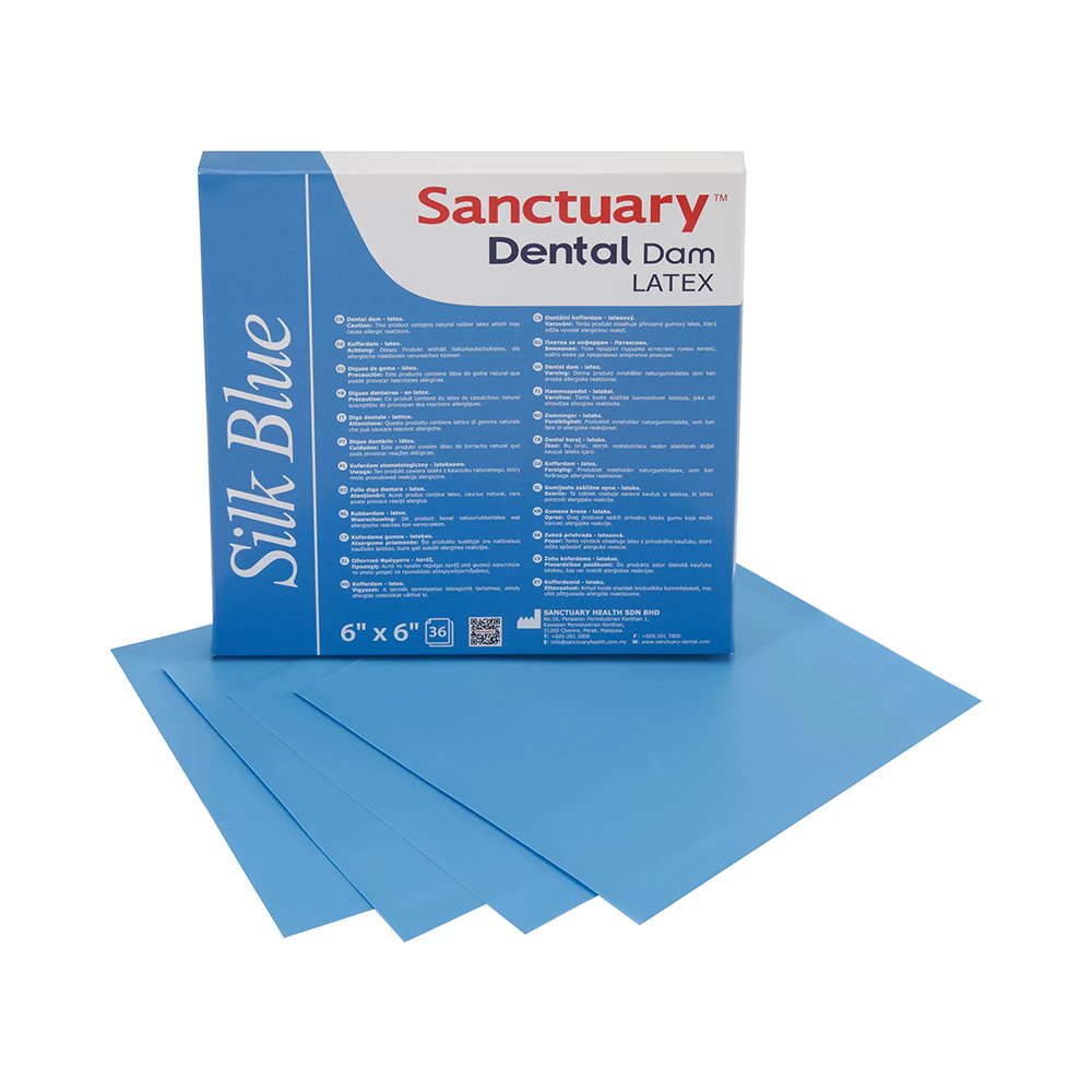 Goma Dique Silk Blue 6x6, x 1u. SANCTUARY