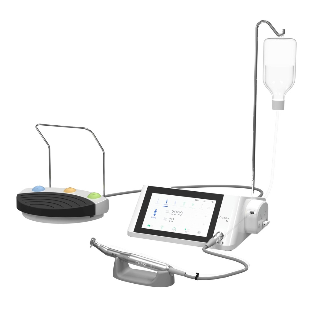 Fisiodispenser para Implantes C-SAILOR  S1 + 2 Contra ángulo 20:1 LED push. COXO