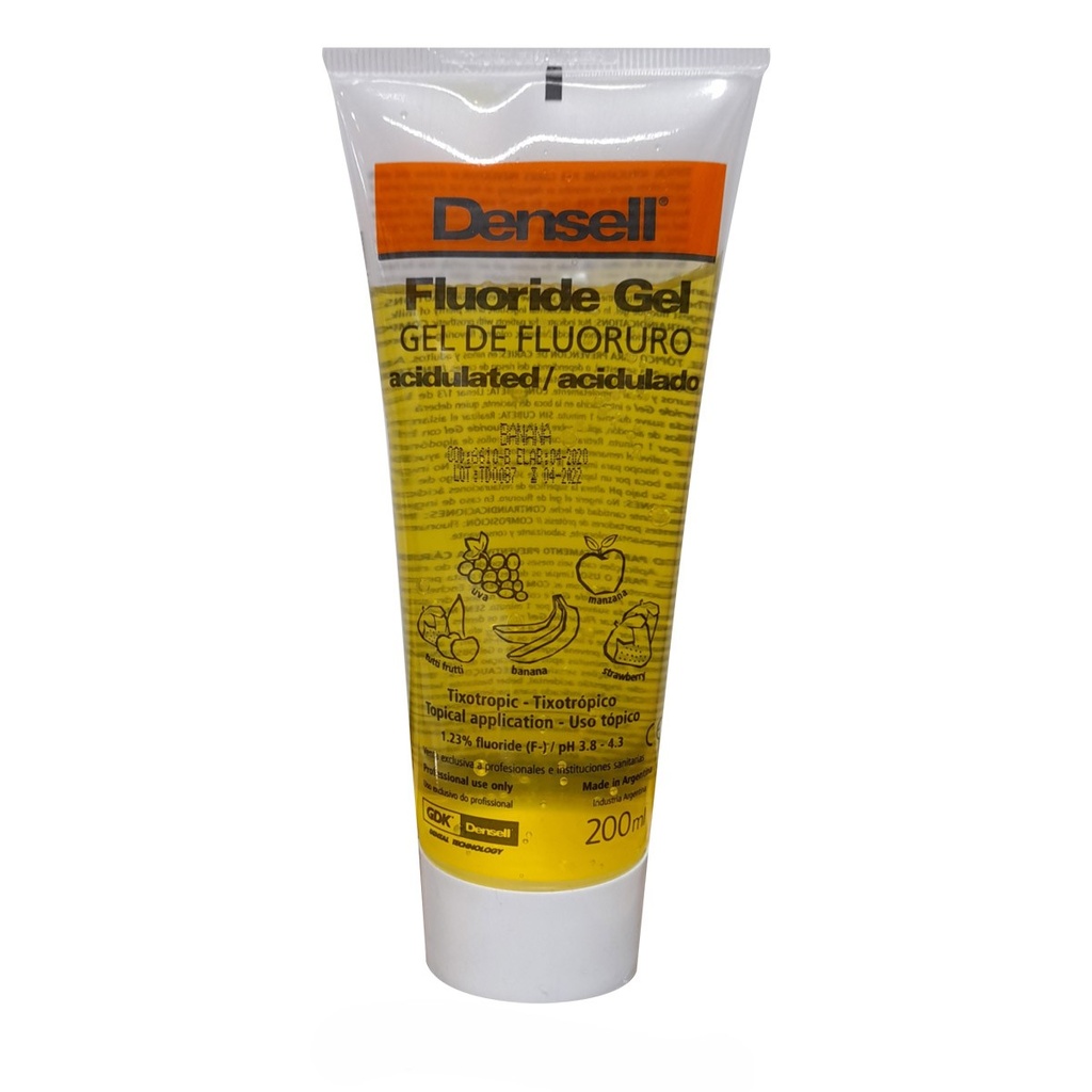 Gel de flúor acidulado para niños, frasco 200ml. DENSELL