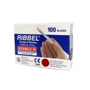 [C003444] Hojas de Bisturí, acero de carbono. RIBBEL (#10)