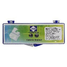 [C007899] Bracket Cerámico. EDGEWISE .022. monoblock mini. hooks en 3&quot;4&quot;5&quot;. IMD