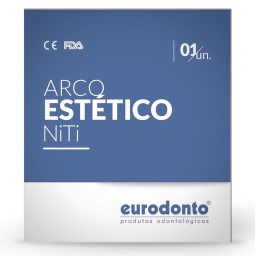 Arcos NITI estéticos blancos Redondos, blister x 1u. EURODONTO
