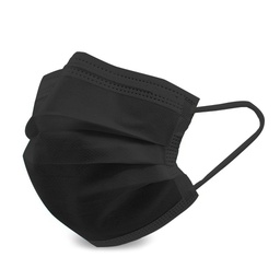 [C009413] Barbijos quirúrgico 3 capas negros, caja x 50u . FRAVIDA
