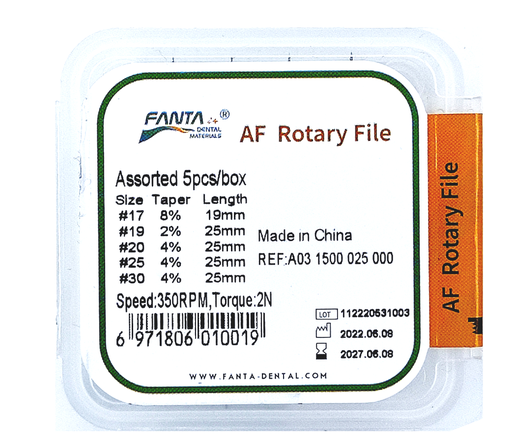 [C013903] Lima AF Rotary 4% surtido 25mm 17/12-20/4-25/4-25/6. FANTA