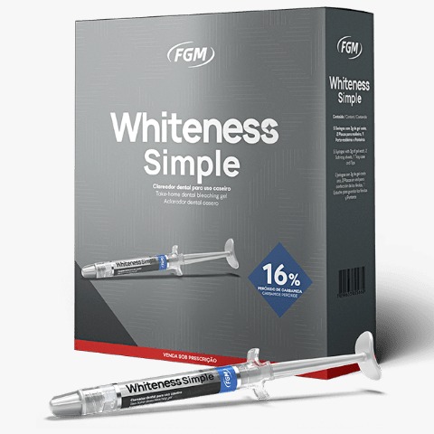 [C043988] Blanqueamiento, Whiteness Simple 16%, uso ambulatorio (kit 5 jeringas). FGM
