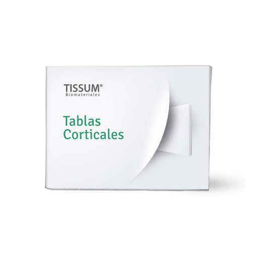 [C062195] Matriz ósea extracelular de origen porcino, Tablas Corticales 20x10x1mm. TISSUM