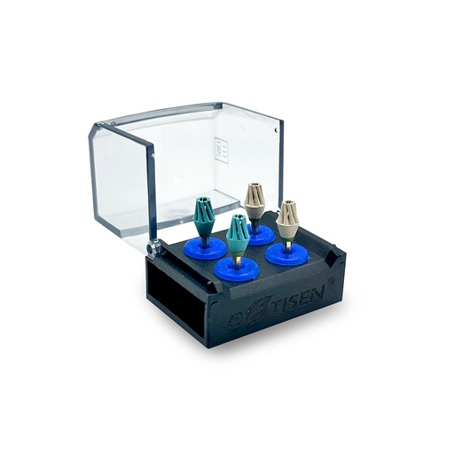 [C069771] Kit de gomas de pulido para CA, 4u x Oclusal (fino y medio). COTISEN