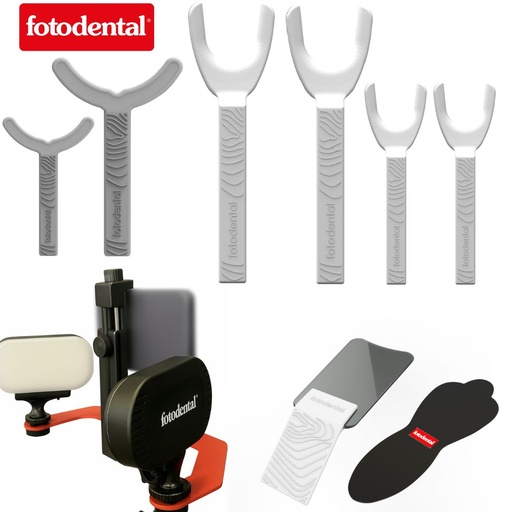 [C078217] Kit de iluminación 901 Resolut2 + kit básico Natural autoclavable, x 8 piezas c/espejo y contraste. FOTODENTAL