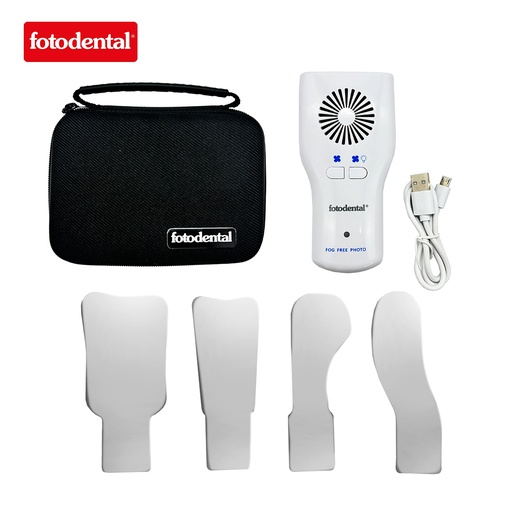 [C078228] Kit de Espejos x 4u, con desempañador Eléctrico y luz LED. FOTODENTAL