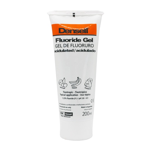 Gel de flúor acidulado para niños, frasco 200ml. DENSELL