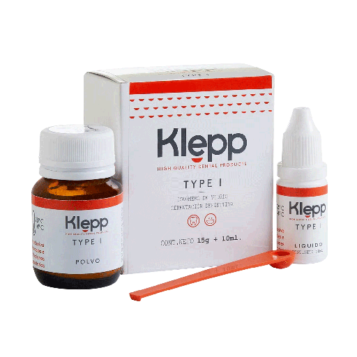 [OOIO0003] Ionómero de vitrio, tipo 1, cementación,  15gm + 10ml. KLEPP