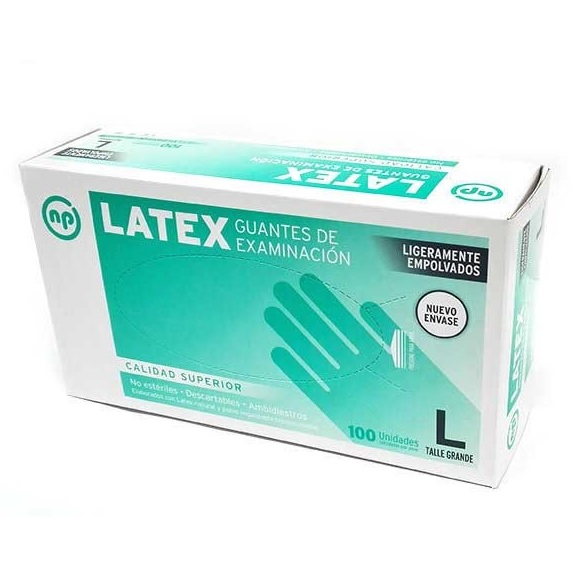 Guantes LATEX, caja x 100u. | Cedent