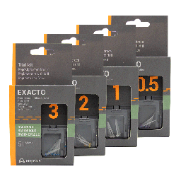 Mini kit de postes de fibra para restauración dental exacto, 5 postes + fresa. ANGELUS