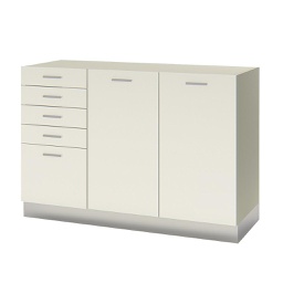 Mueble bajo mesada. Modulo cajonera + dos puertas. Linea Ecco. FORMS &amp; CO
