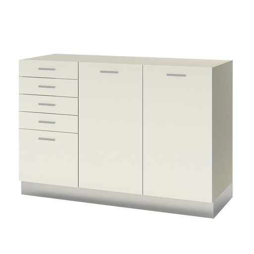 Mueble bajo mesada. Modulo cajonera + dos puertas. Linea Ecco. FORMS & CO