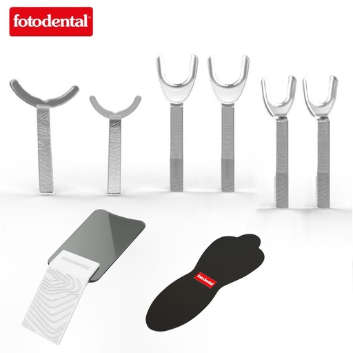 [C077472] Kit Basico 800 Cristal, x 8 piezas c/espejo y contraste. FOTODENTAL