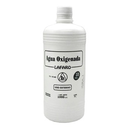 [C001074] Agua Oxigenada  10 vol., 1000ml (Solución Tópica de 10 Volúmenes). LAFARO
